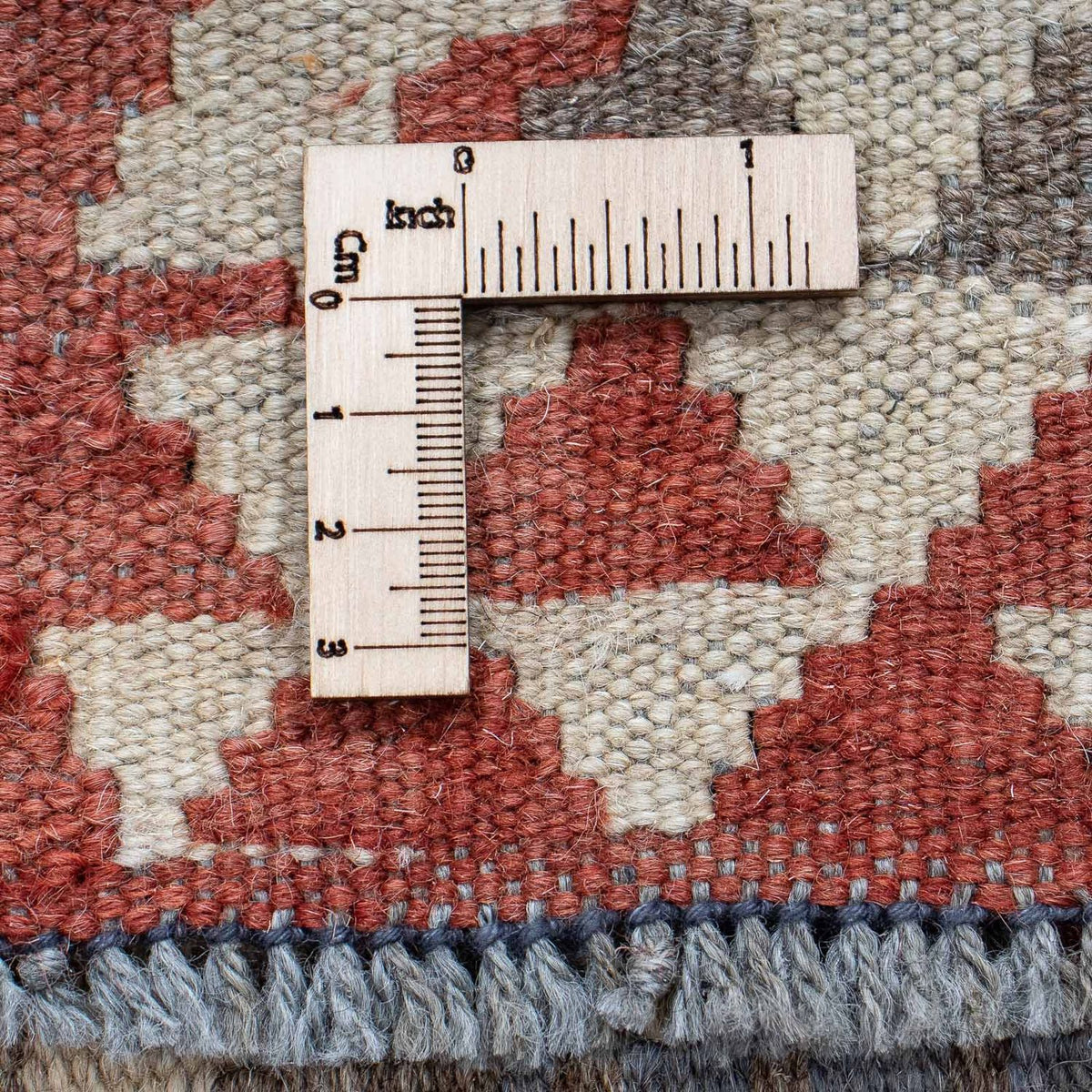 Runner Kelim Rug - Splash - 200 x 65 cm - red