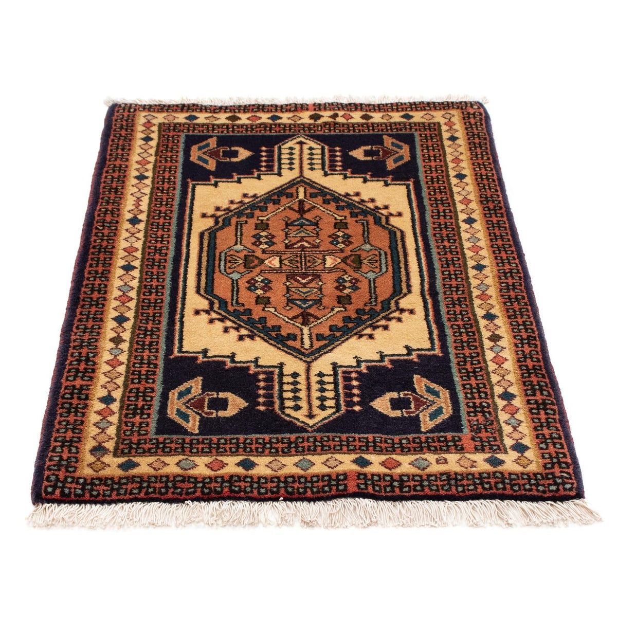 Perser Rug - Nomadic - 95 x 65 cm - light brown
