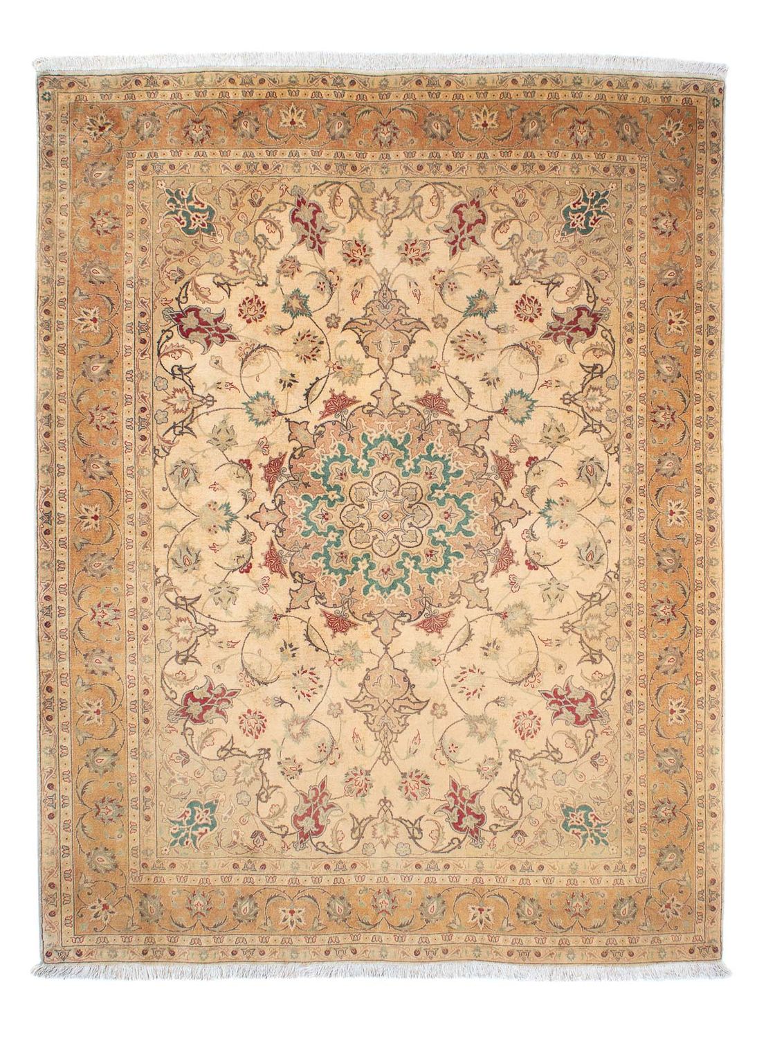 Perser Rug - Tabriz - Royal - 203 x 156 cm - light brown