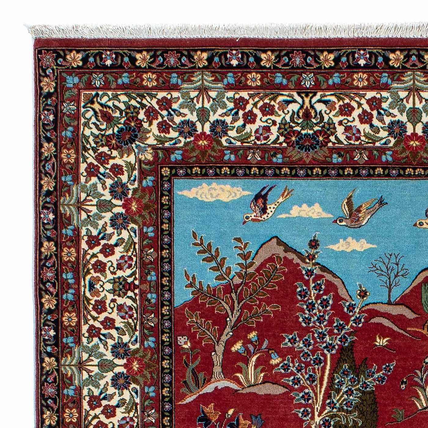 Qom Rug 203x138cm - Persian Rugs