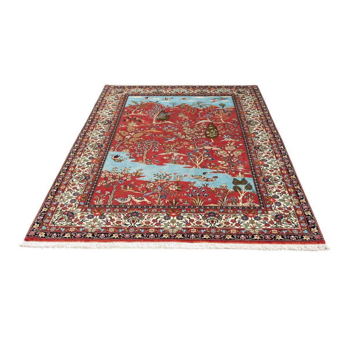 Perser Rug - Ghom - 203 x 138 cm - red