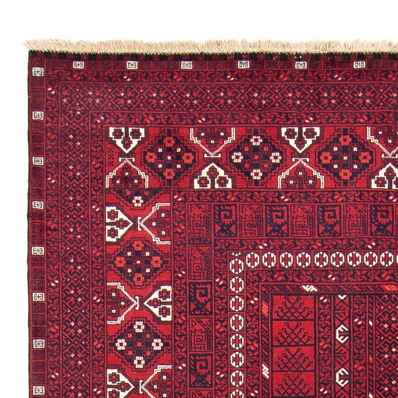 Turkaman Rug - 252 x 160 cm - dark red