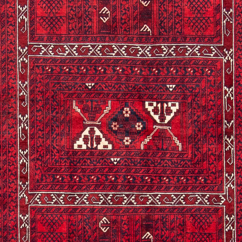 Turkaman Rug - 240 x 157 cm - dark red