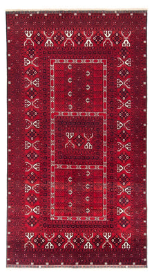 Turkaman Rug - 255 x 151 cm - dark red