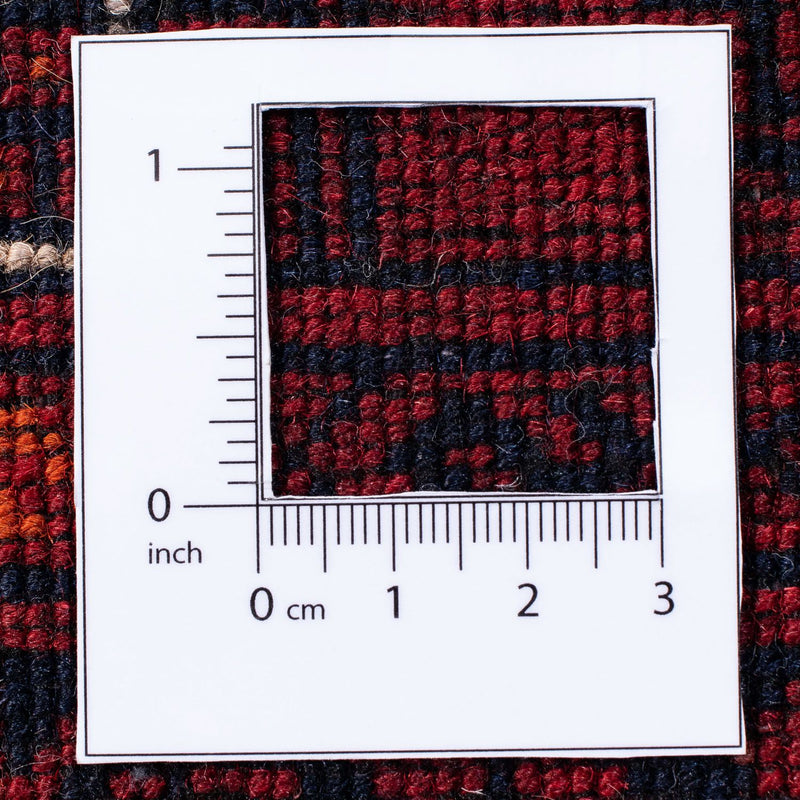 Turkaman Rug - 245 x 158 cm - dark red