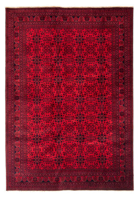 Afghan Rug - 287 x 202 cm - dark red