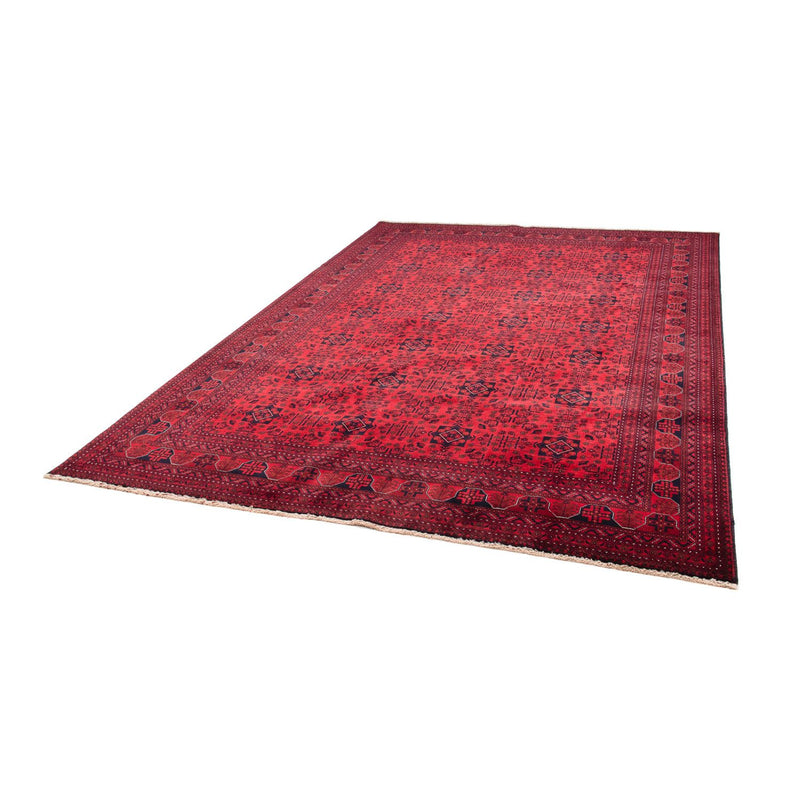 Afghan Rug - 287 x 202 cm - dark red