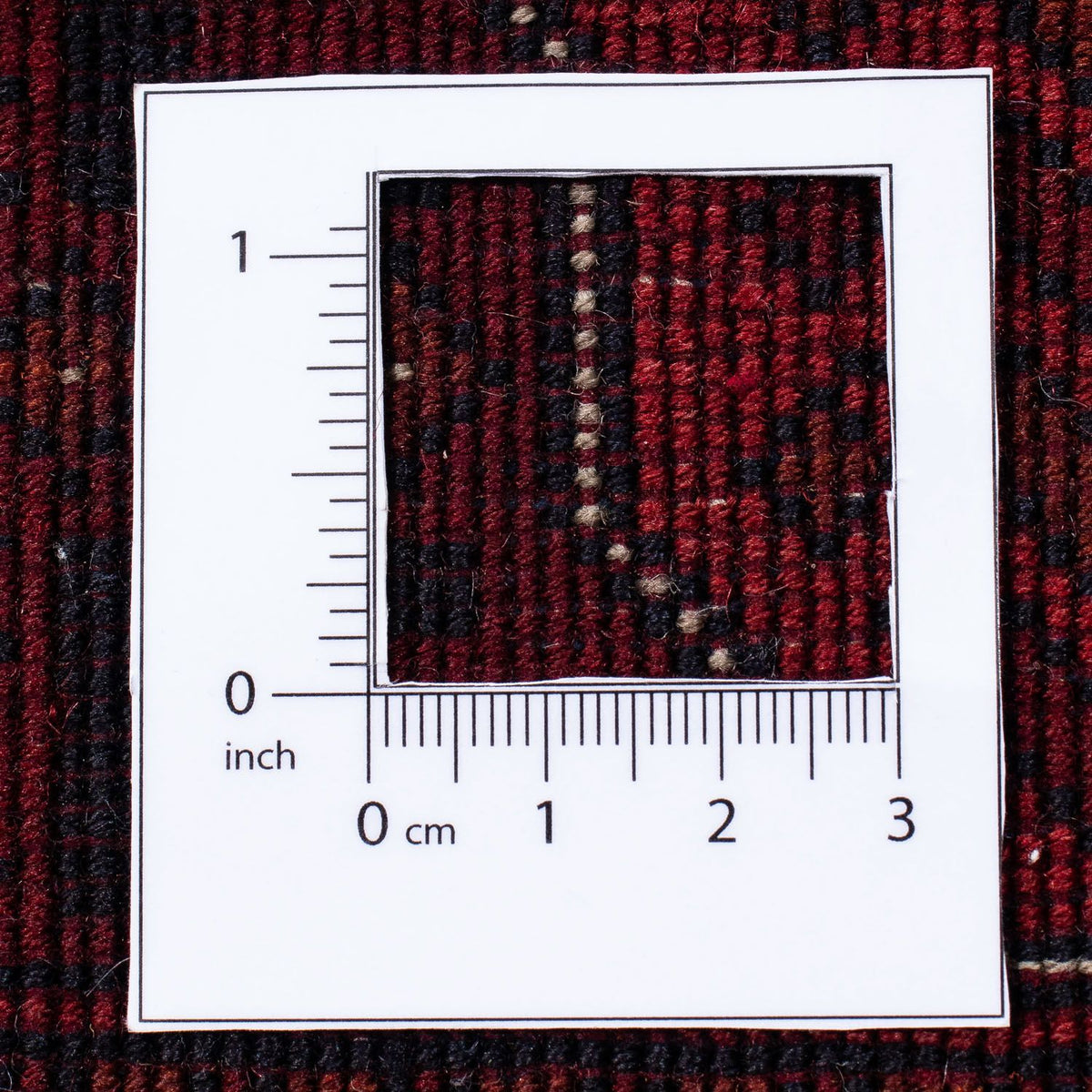 Afghan Rug - 287 x 202 cm - dark red