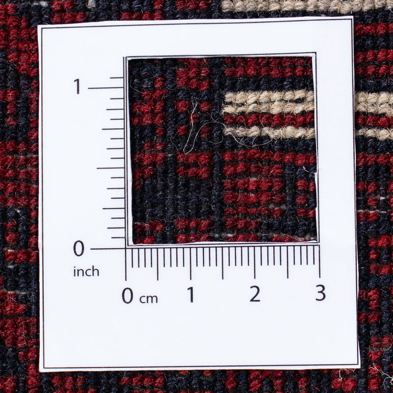 Turkaman Rug - 243 x 164 cm - dark red