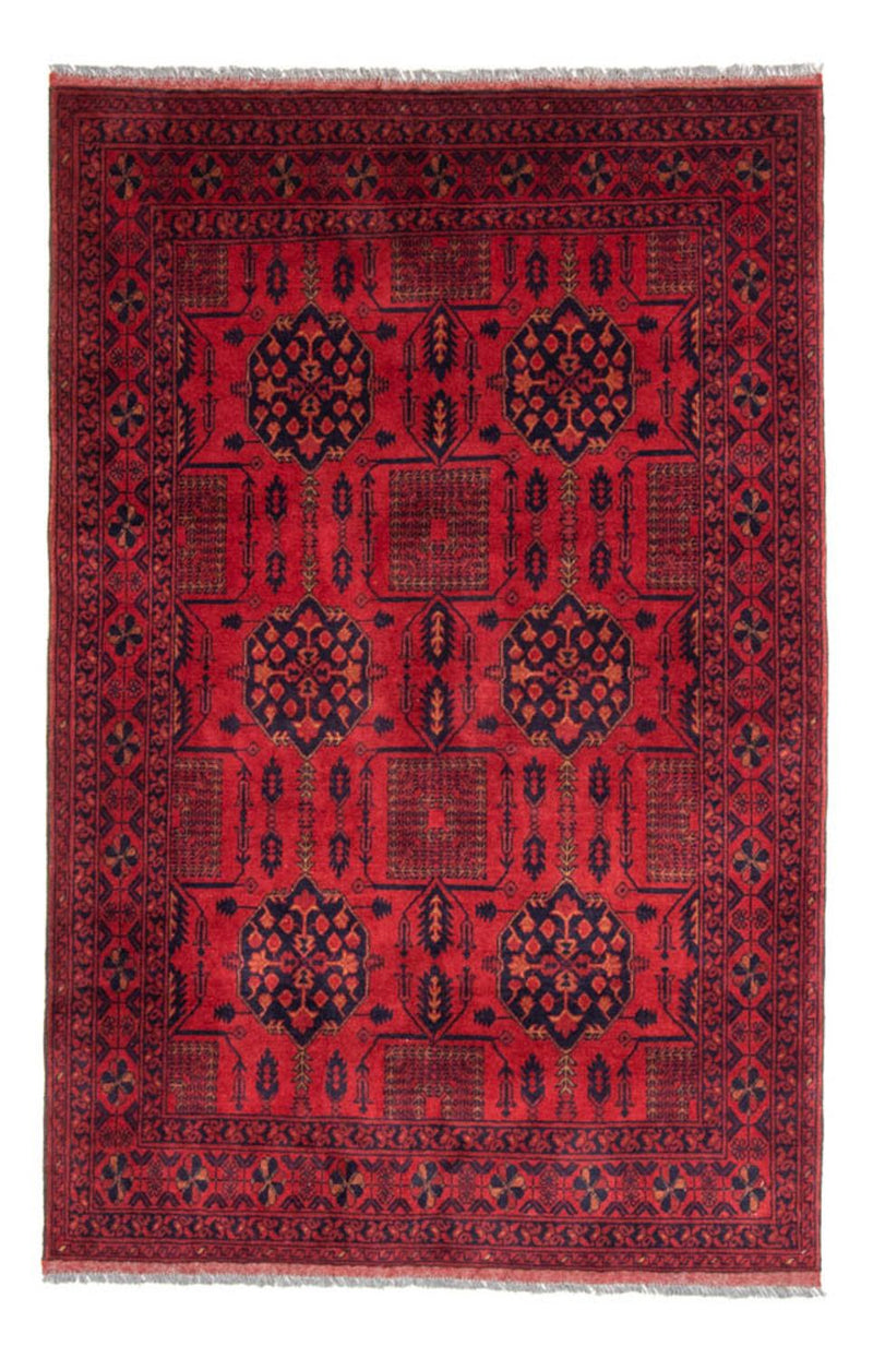 Afghan Rug - Kunduz - 196 x 130 cm - red