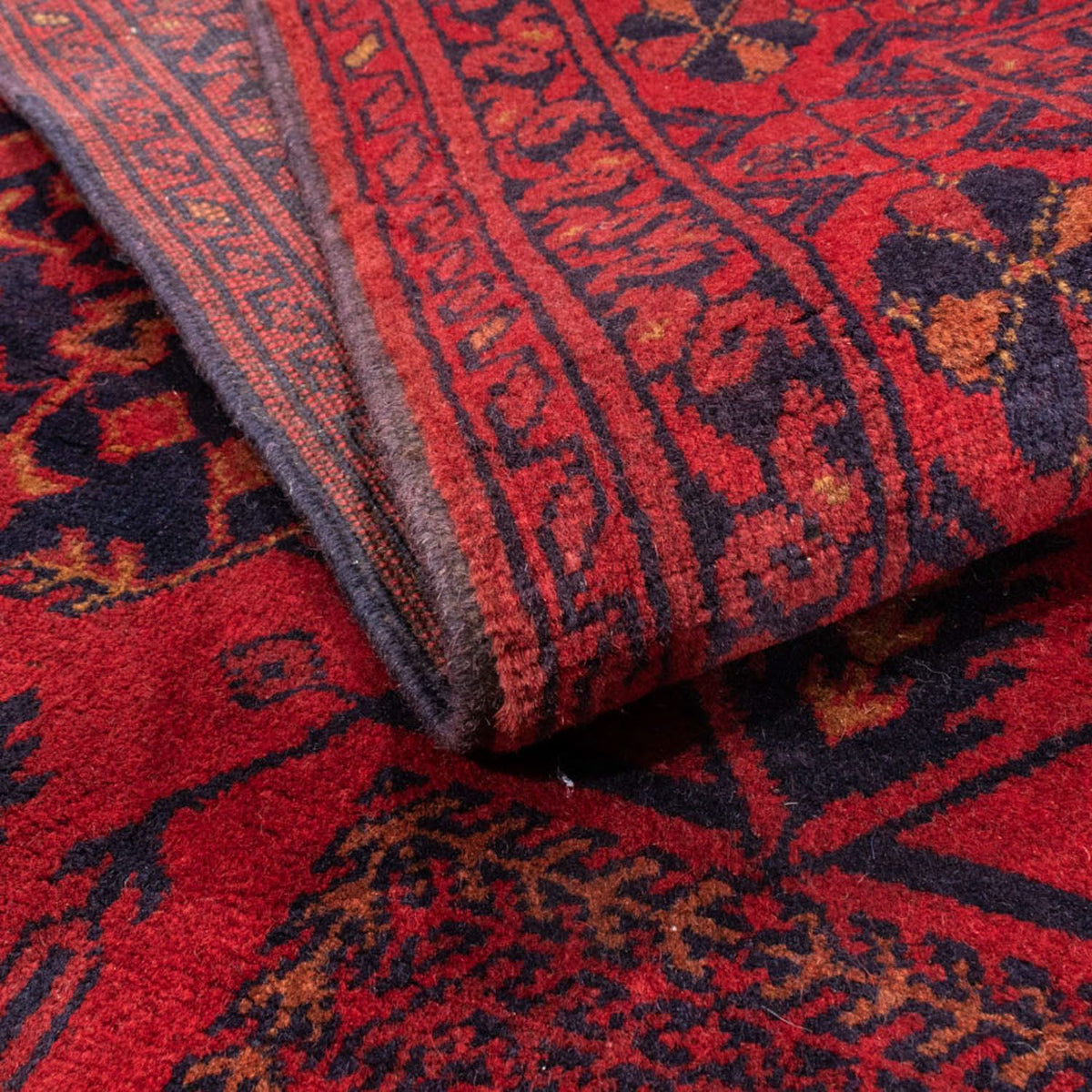 Afghan Rug - Kunduz - 196 x 130 cm - red
