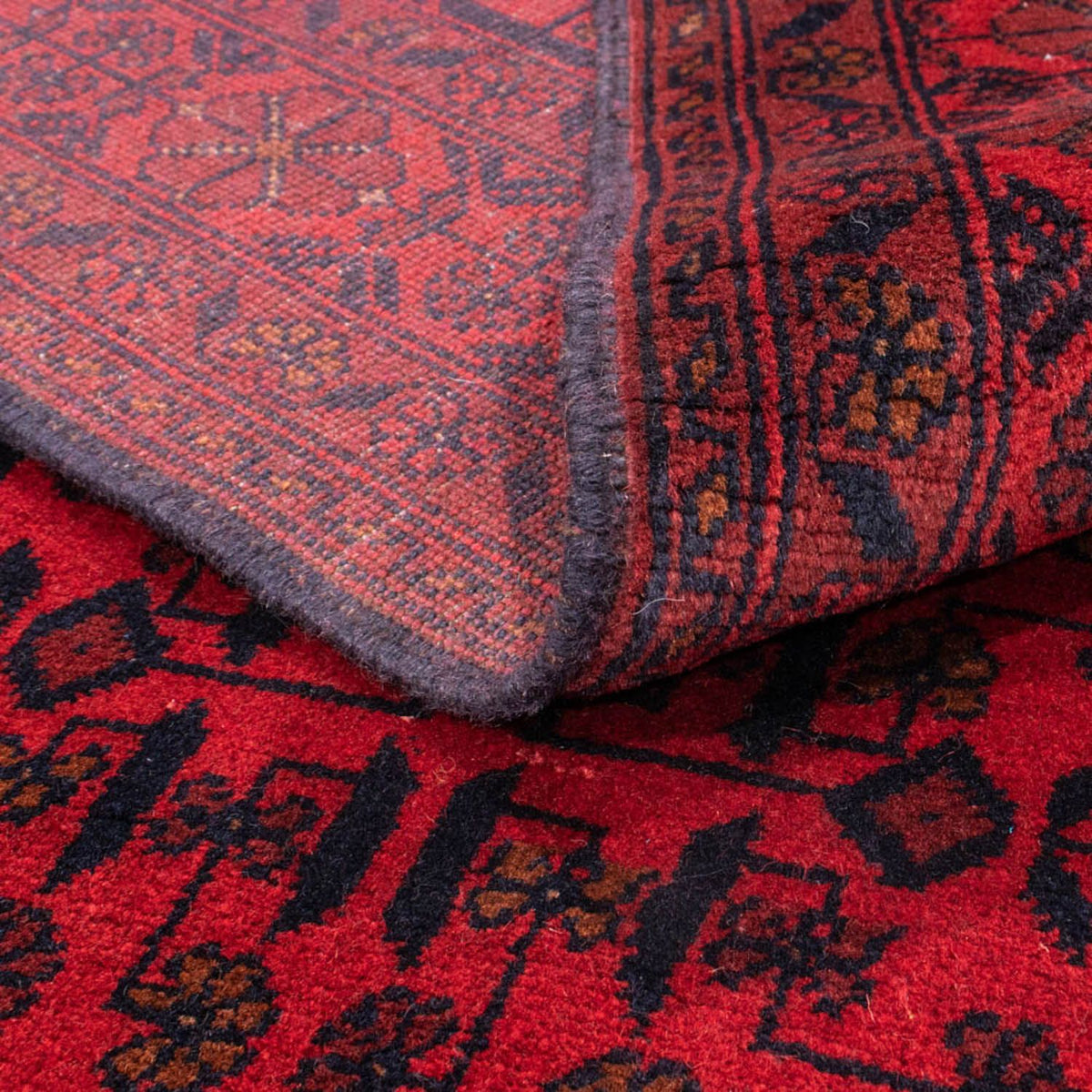 Afghan Rug - Kunduz - 190 x 128 cm - red