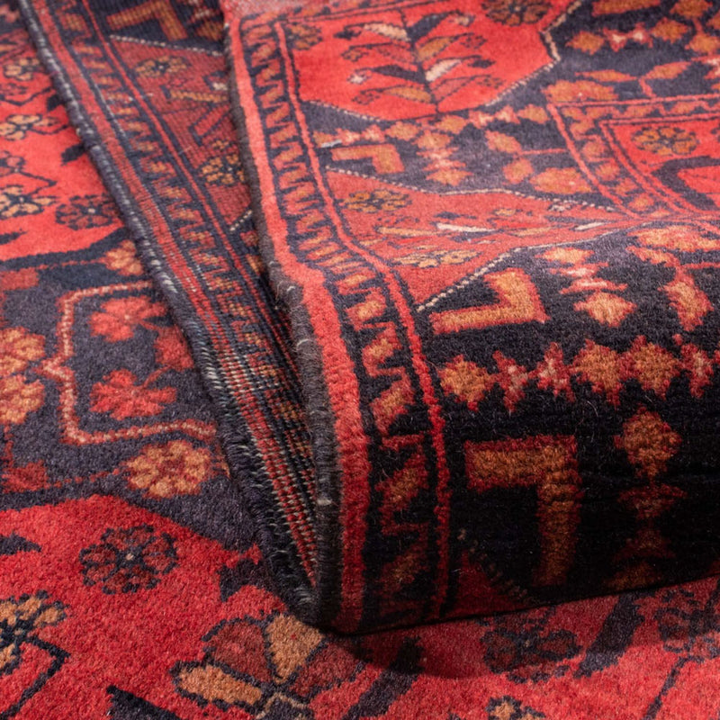 Afghan Rug - Kunduz - 193 x 129 cm - red