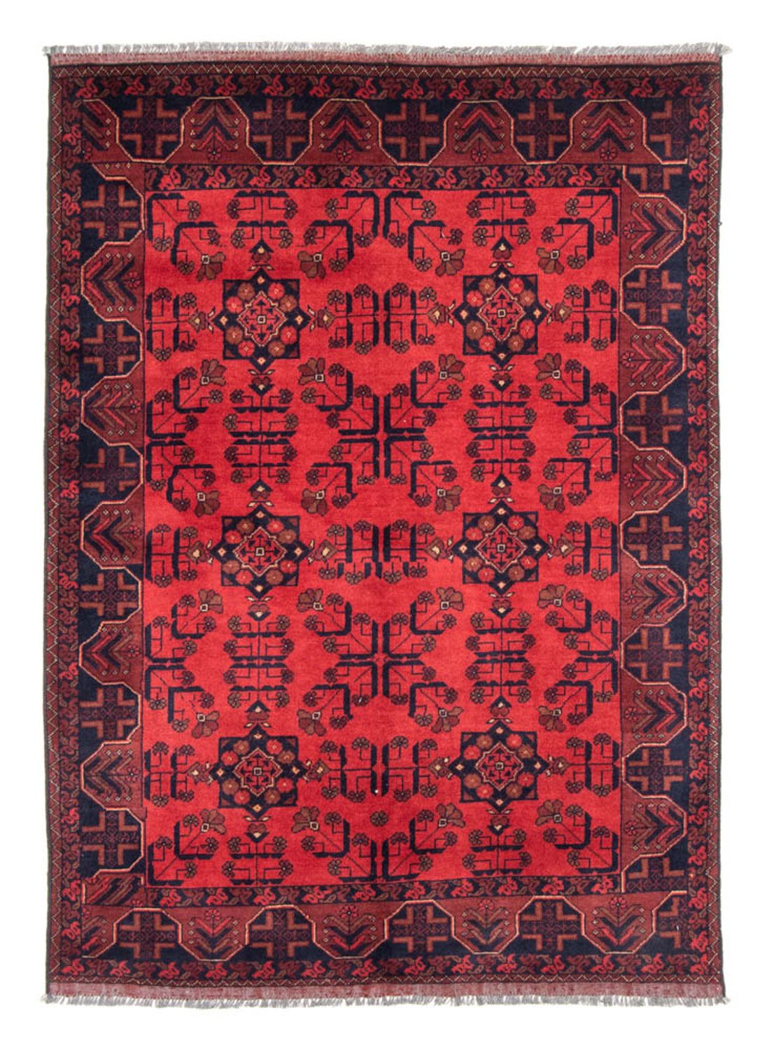 Afghan Rug - Kunduz - 184 x 127 cm - red