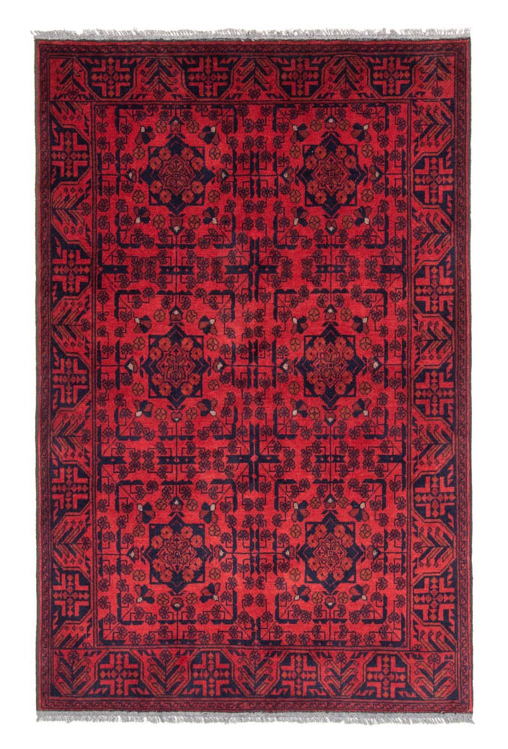 Afghan Rug - Kunduz - 186 x 126 cm - red