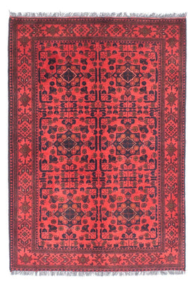 Afghan Rug - Kunduz - 149 x 103 cm - dark red