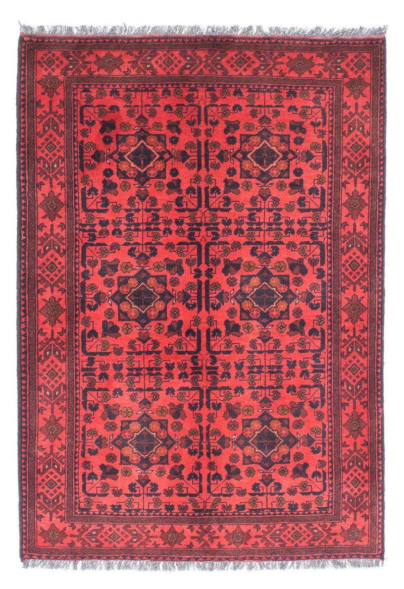 Afghan Rug - Kunduz - 149 x 103 cm - dark red