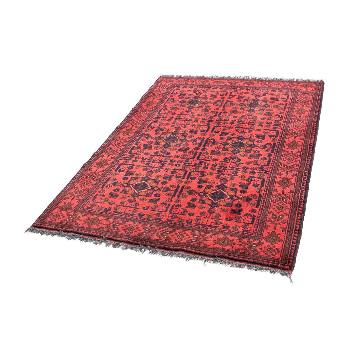 Afghan Rug - Kunduz - 149 x 103 cm - dark red