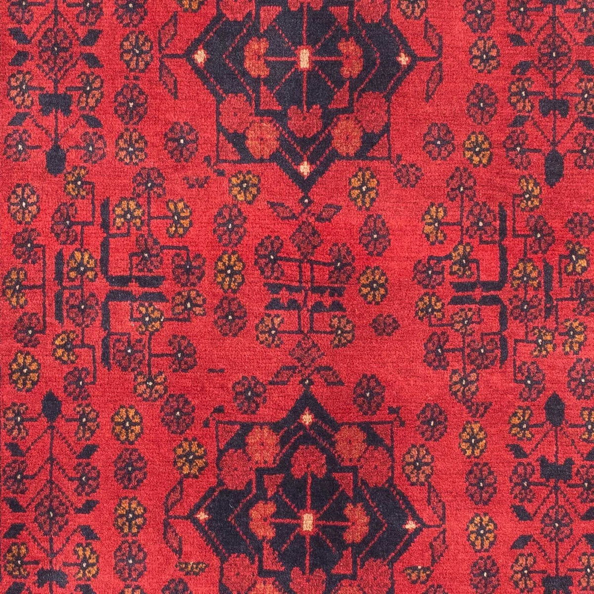 Afghan Rug - Kunduz - 145 x 103 cm - dark red