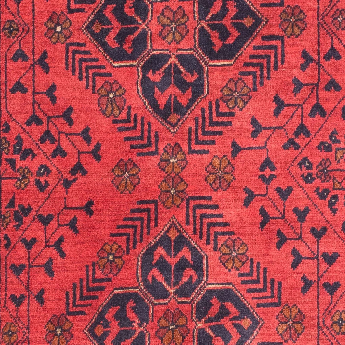 Afghan Rug - Kunduz - 146 x 104 cm - dark red
