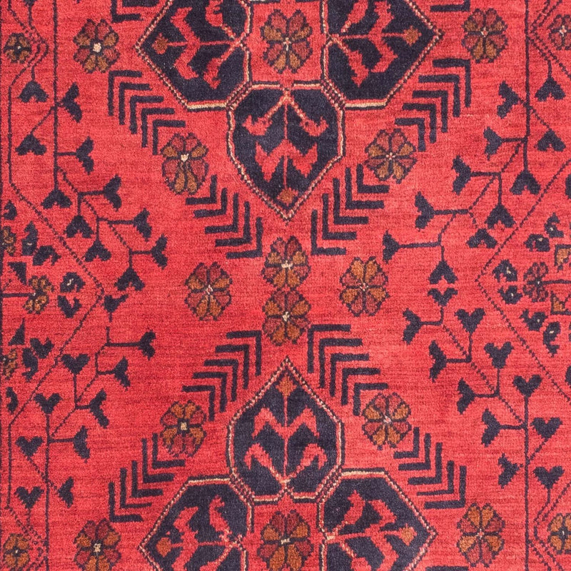 Afghan Rug - Kunduz - 146 x 104 cm - dark red