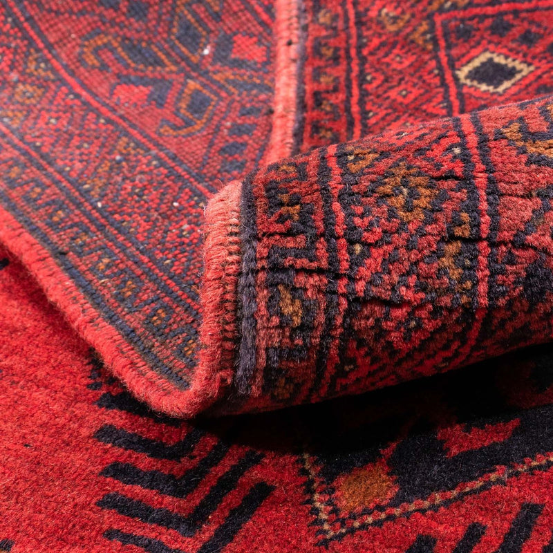 Afghan Rug - Kunduz - 146 x 104 cm - dark red