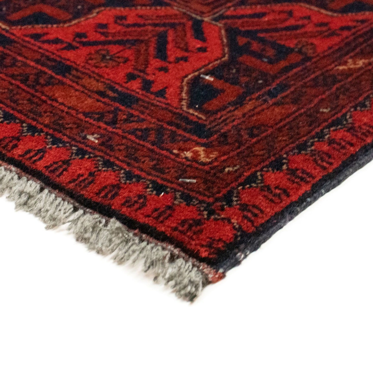Afghan Rug - Kunduz - 155 x 100 cm - dark red