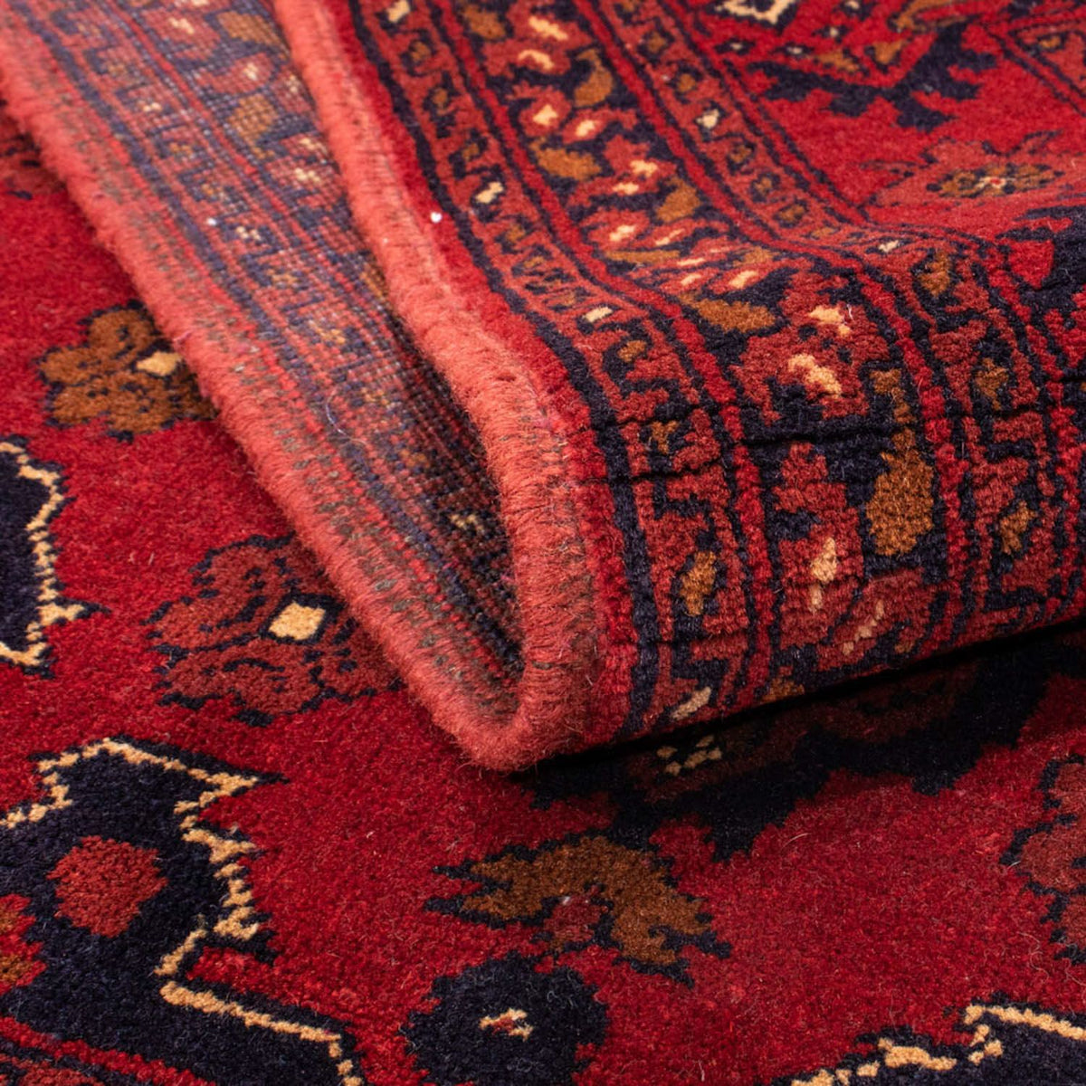 Afghan Rug - Kunduz - 200 x 120 cm - red