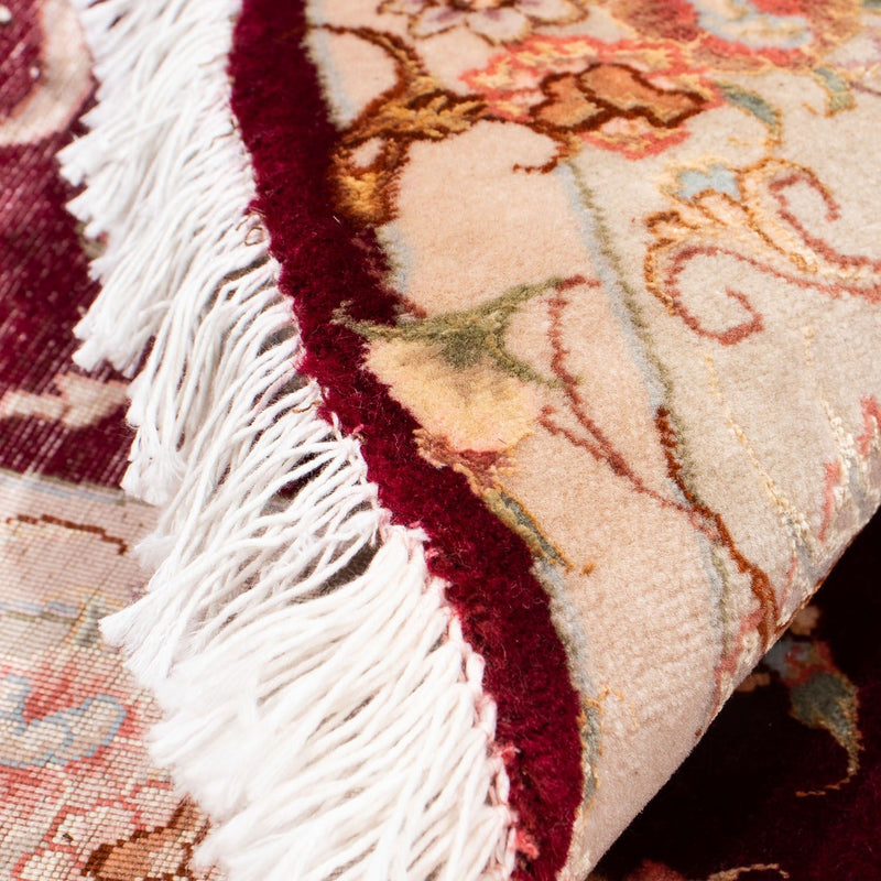 Perser Rug - Tabriz - Royal round  - 150 x 150 cm - dark red