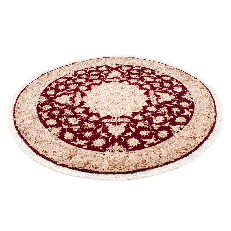 Perser Rug - Tabriz - Royal round  - 150 x 150 cm - dark red