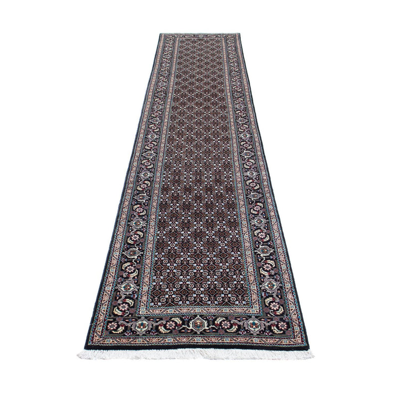 Runner Perser Rug - Tabriz - 381 x 66 cm - grey