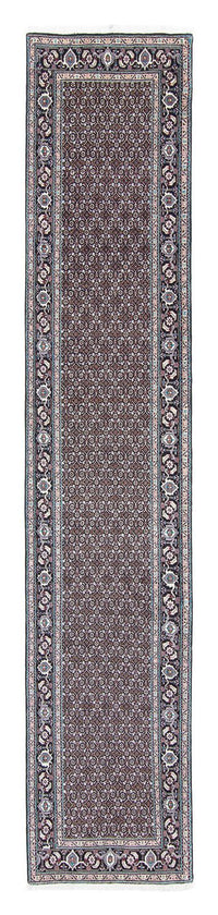Runner Perser Rug - Tabriz - 390 x 75 cm - grey