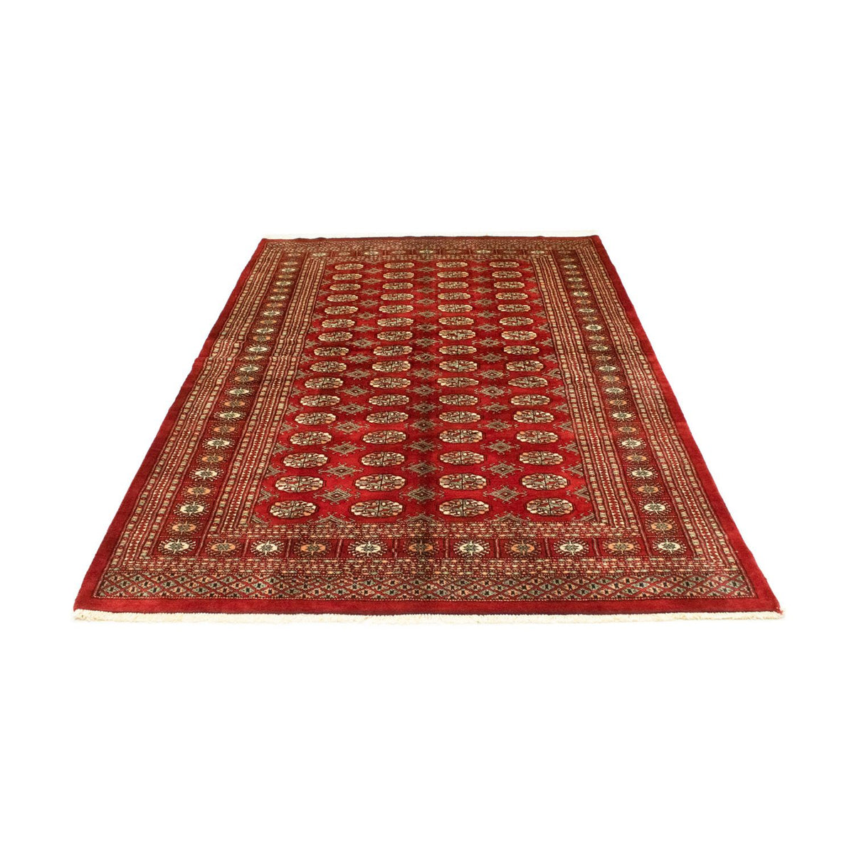 Afghan Rug - Bukhara - 223 x 149 cm - red