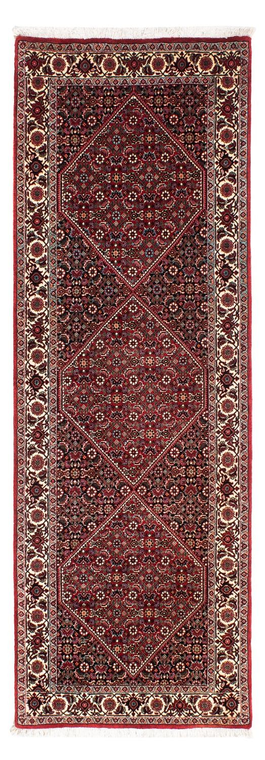 Runner Perser Rug - Bidjar - 209 x 74 cm - dark red