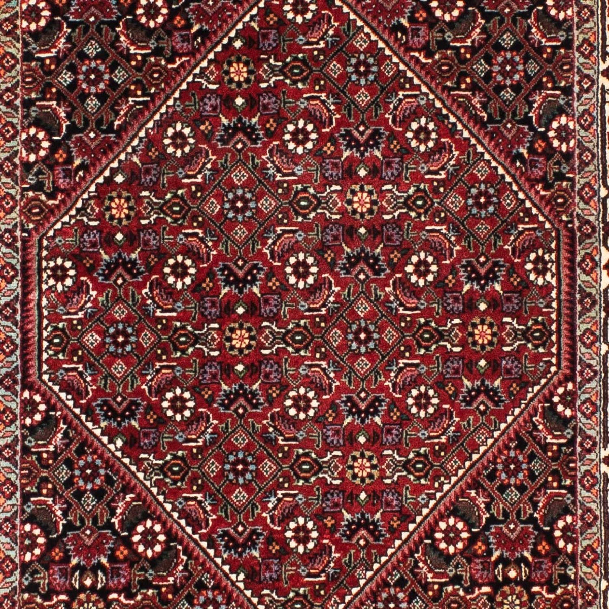 Runner Perser Rug - Bidjar - 209 x 74 cm - dark red