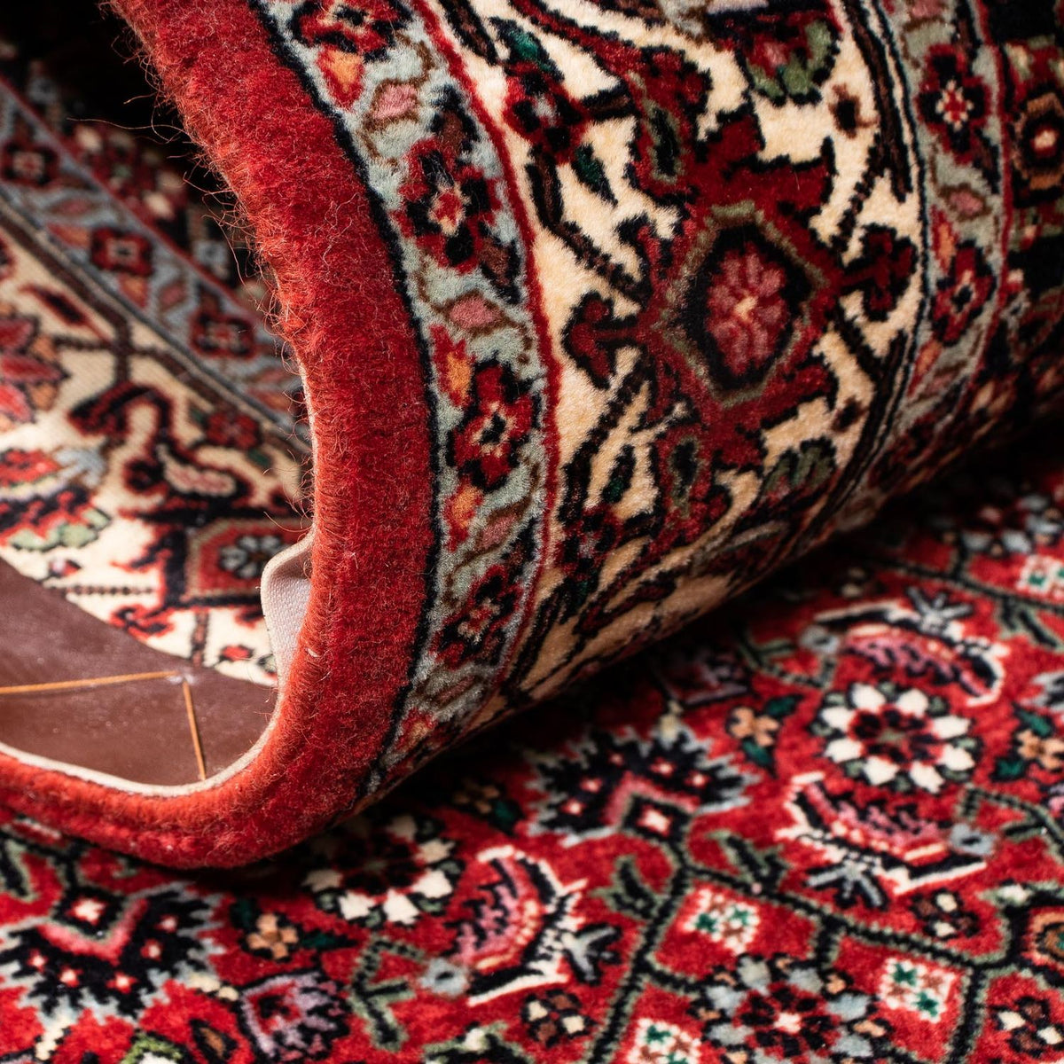 Runner Perser Rug - Bidjar - 209 x 74 cm - dark red