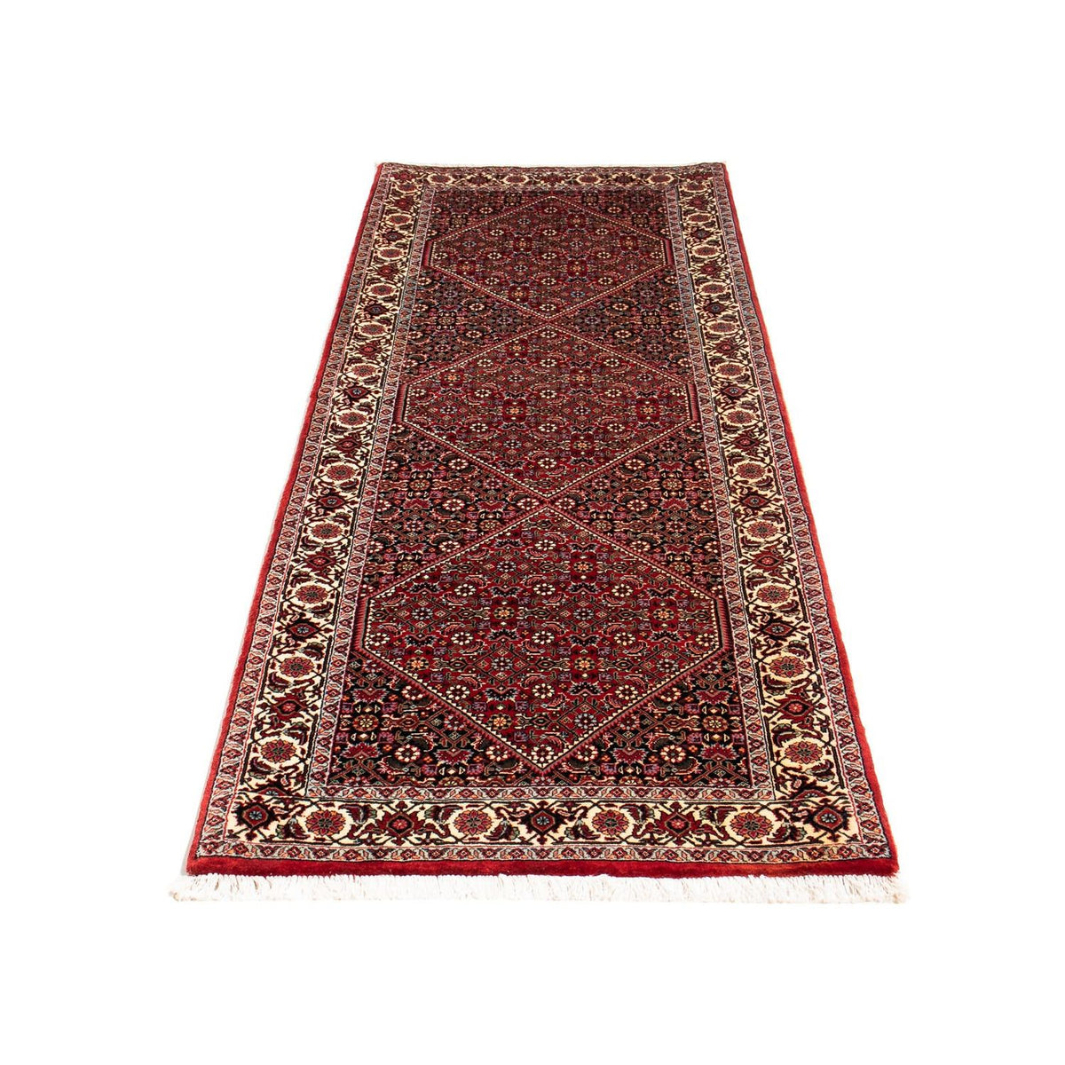 Runner Perser Rug - Bidjar - 209 x 74 cm - dark red
