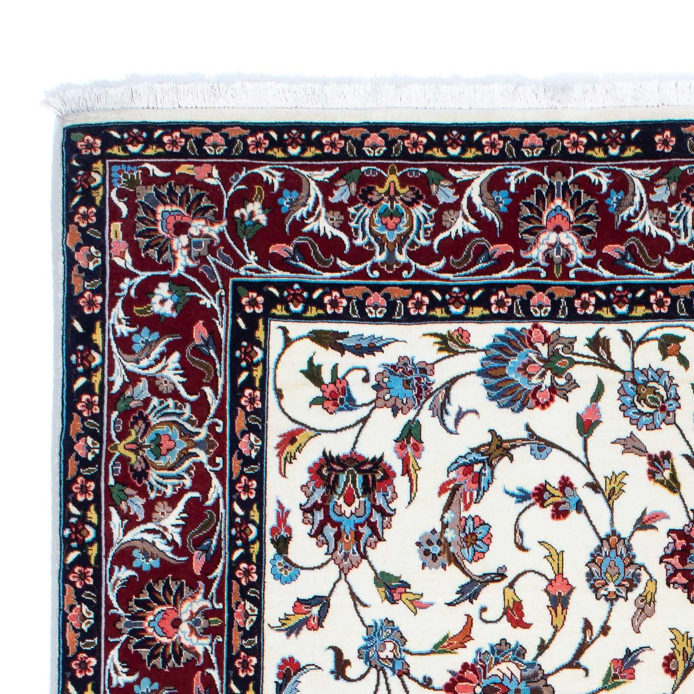 Qom Rug 218x137cm - Persian Rugs