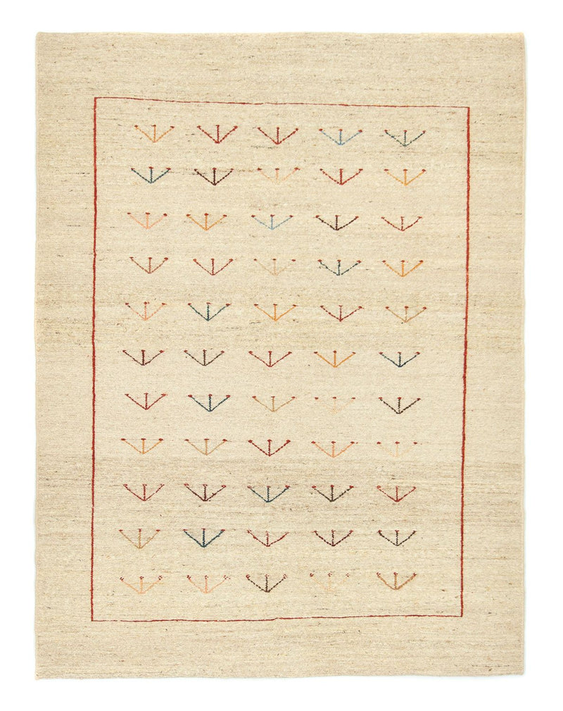 Persian Gabbeh Rug 195x144cm - Perserteppich Wollteppich