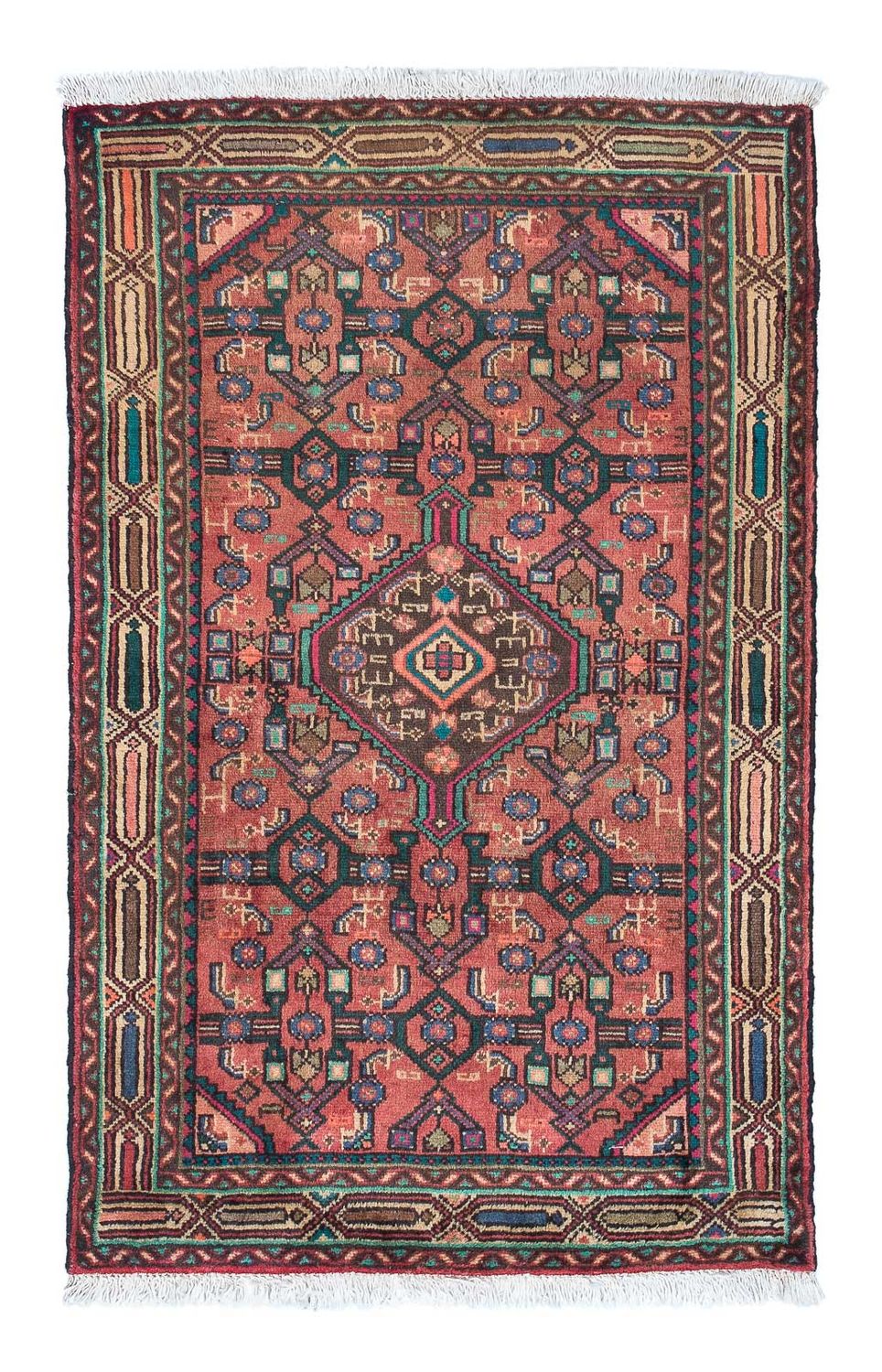 Perser Rug - Nomadic - 124 x 80 cm - light red