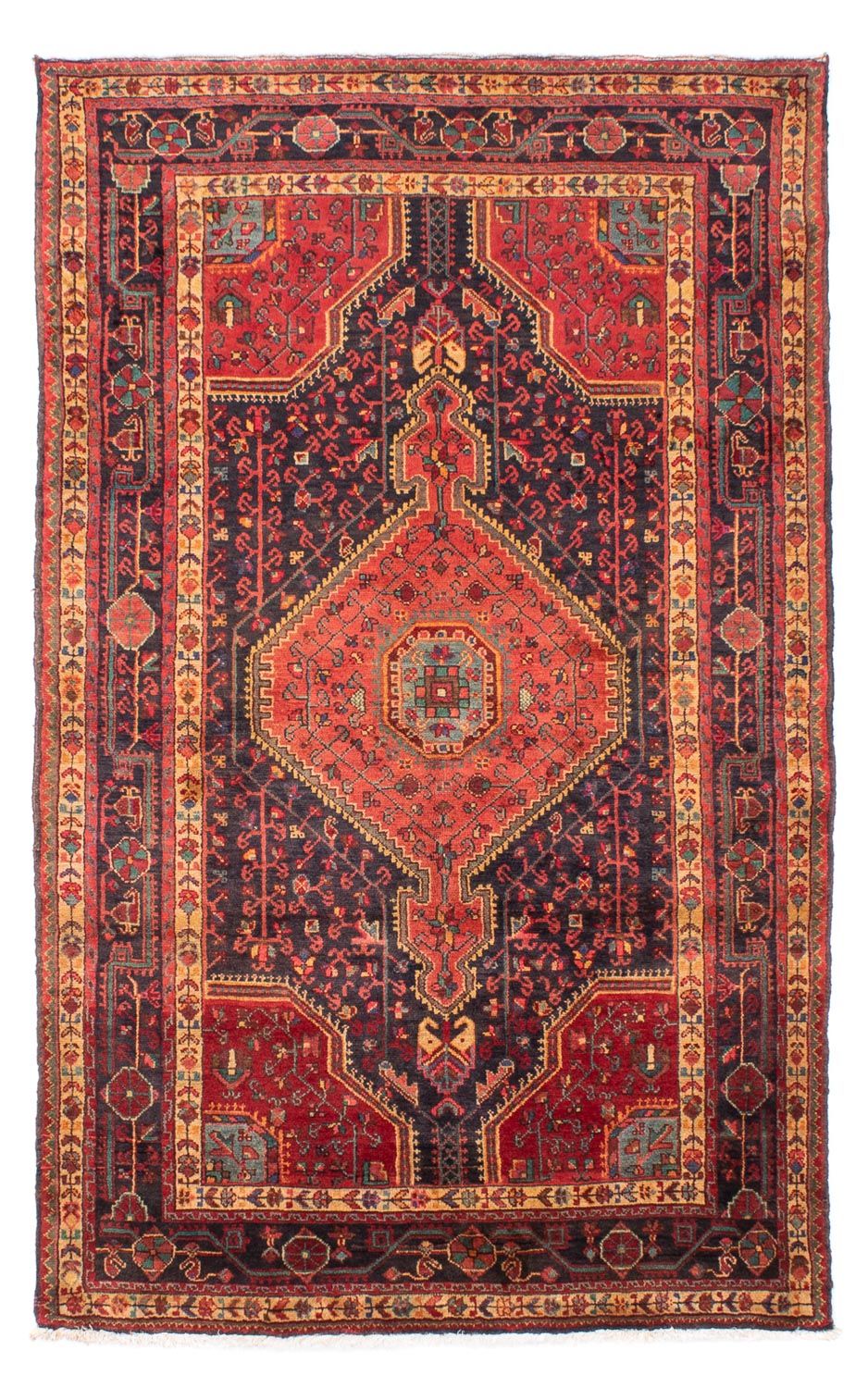 Perser Rug - Nomadic - 218 x 130 cm - dark blue