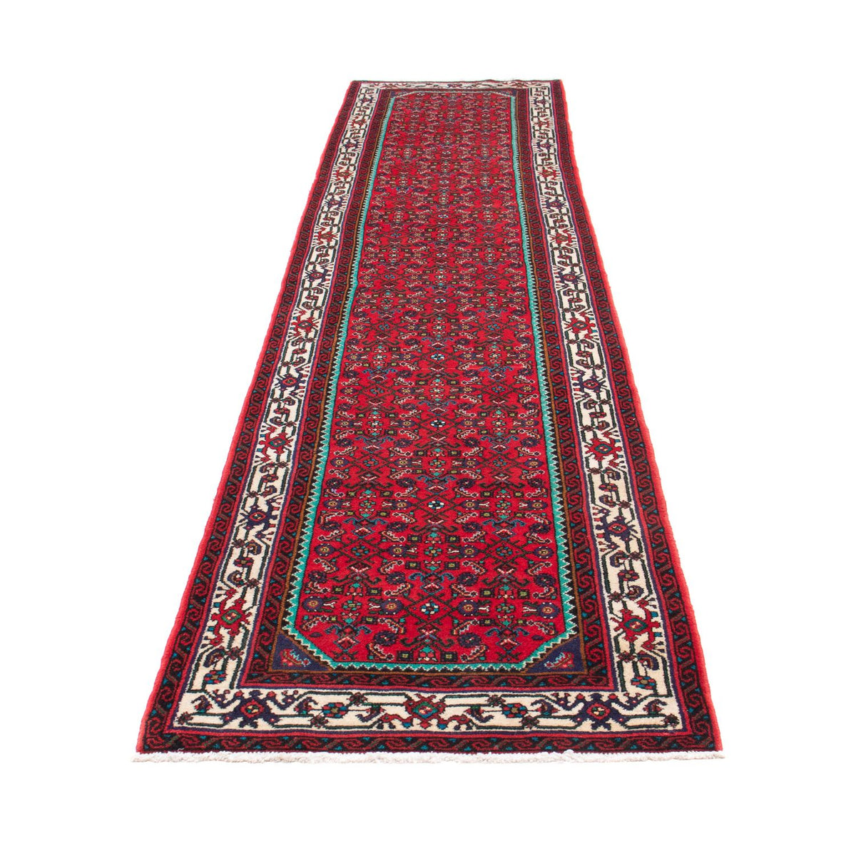 Runner Perser Rug - Nomadic - 397 x 84 cm - dark red