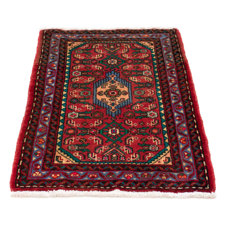 Perser Rug - Nomadic - 92 x 61 cm - dark red
