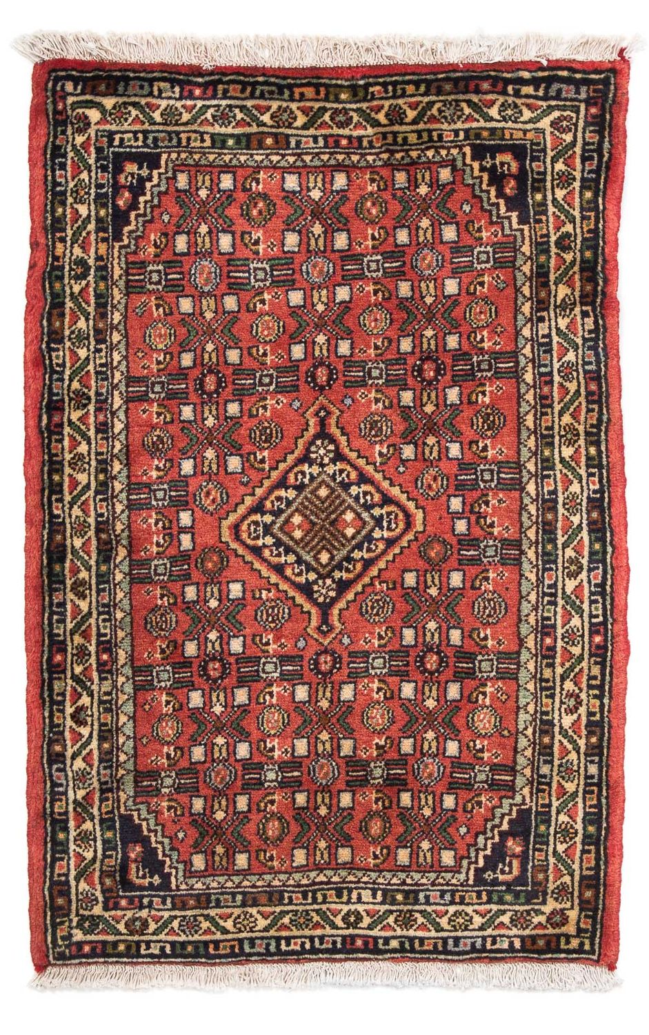 Perser Rug - Nomadic - 95 x 63 cm - dark red