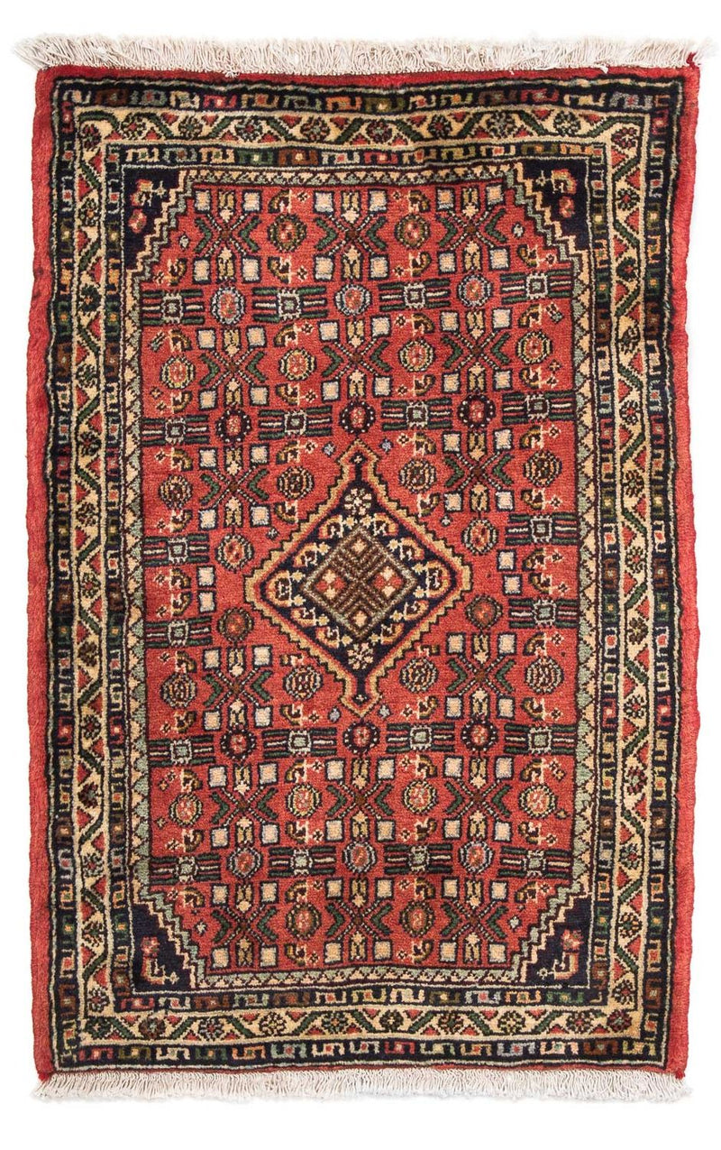 Perser Rug - Nomadic - 95 x 63 cm - dark red