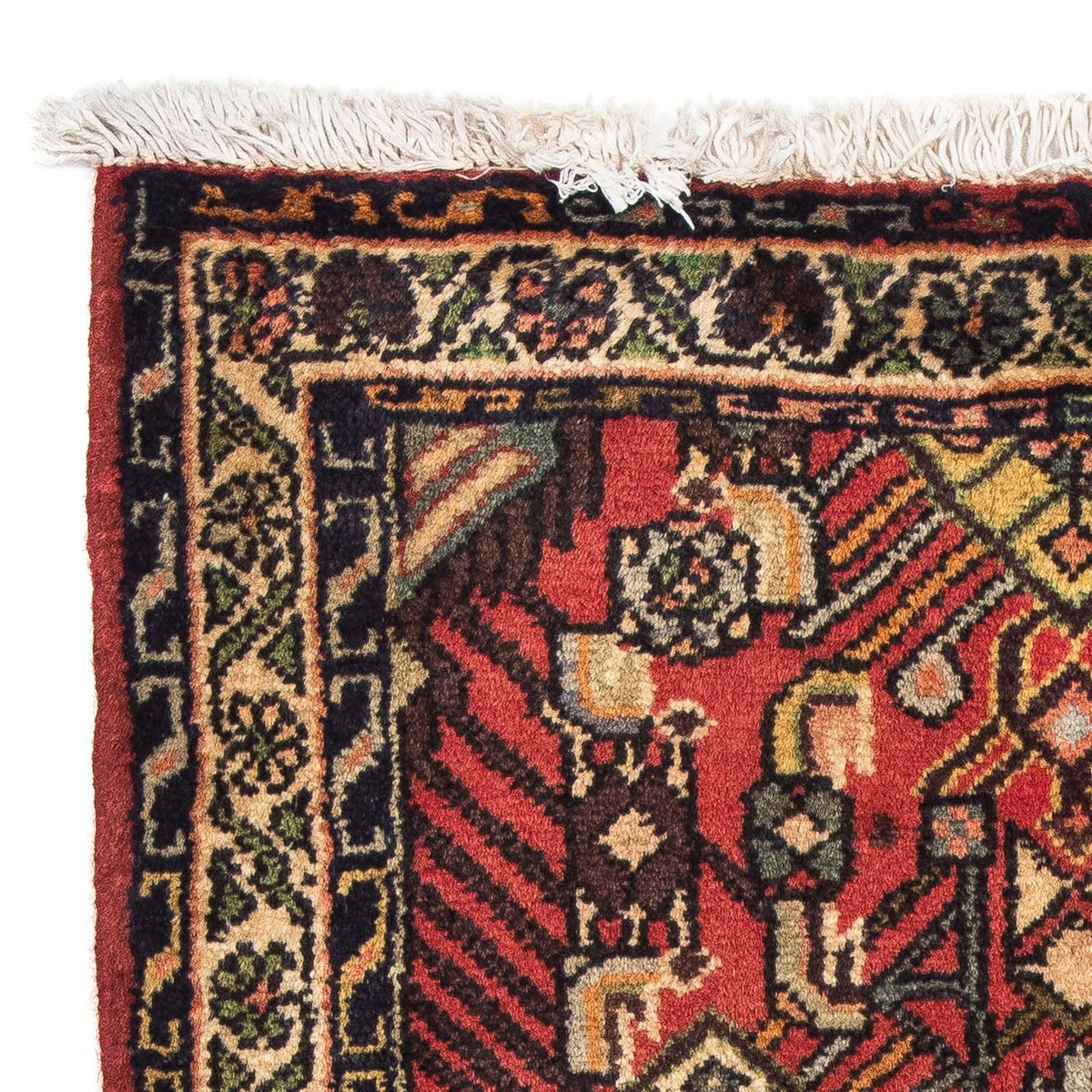 Perser Rug - Nomadic - 93 x 63 cm - dark red