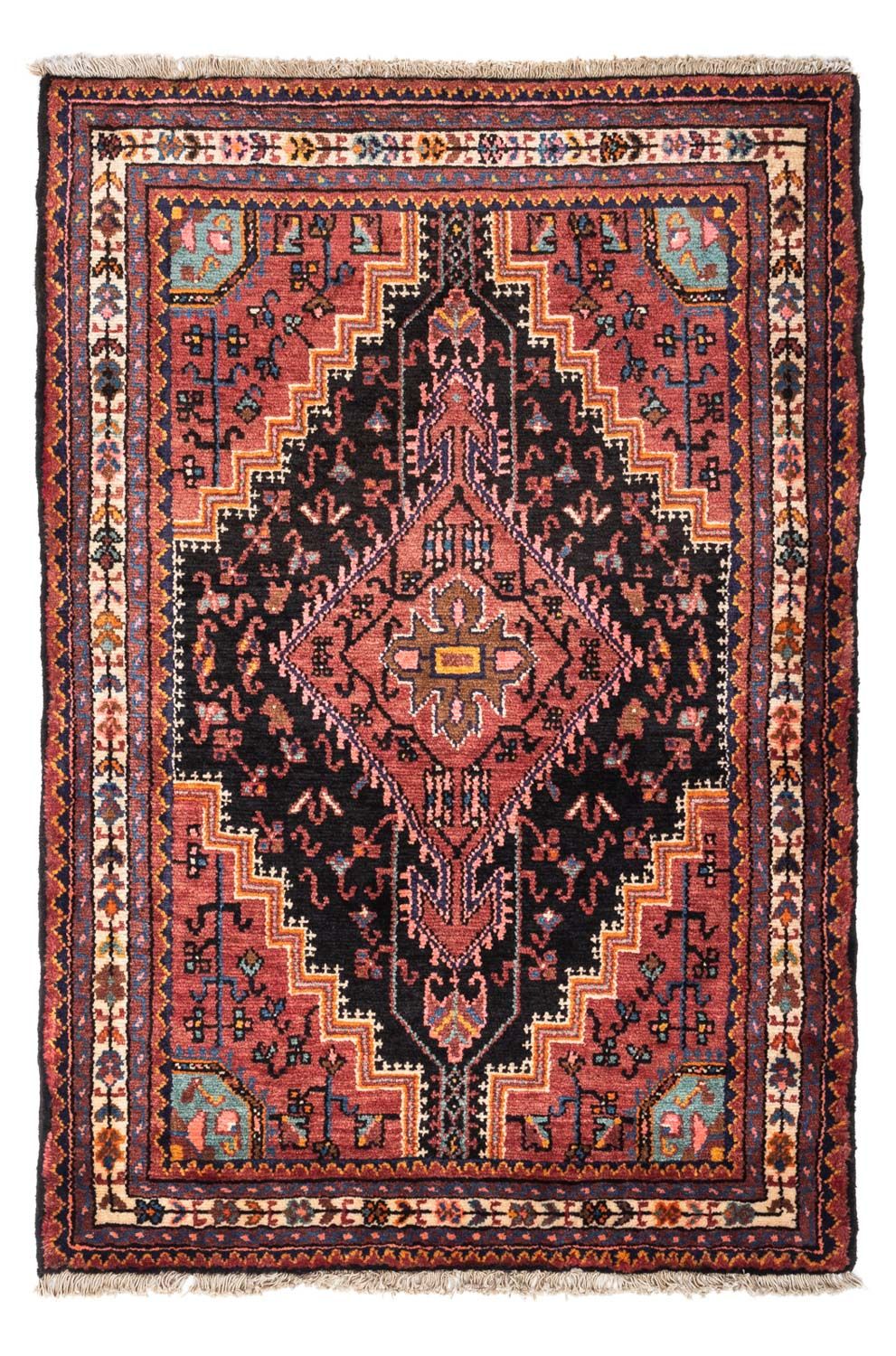 Perser Rug - Nomadic - 138 x 91 cm - light red