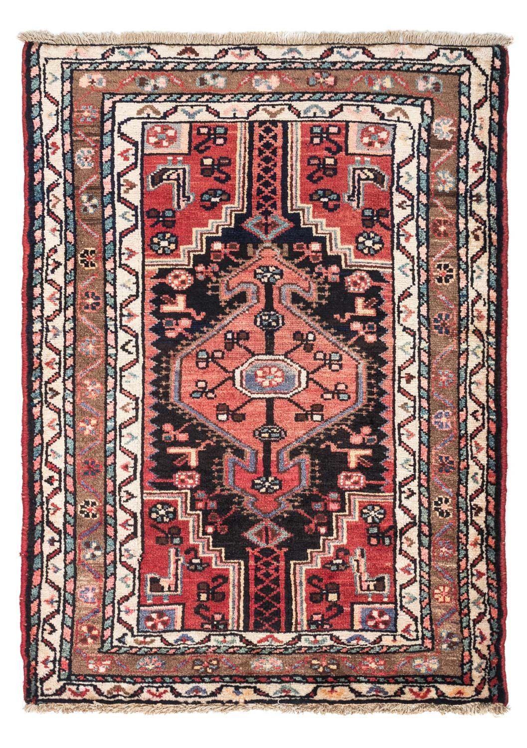 Perser Rug - Nomadic - 127 x 87 cm - light red