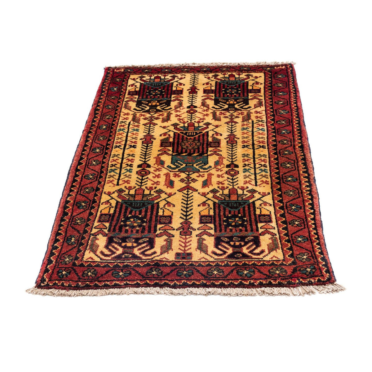 Perser Rug - Nomadic - 125 x 79 cm - beige