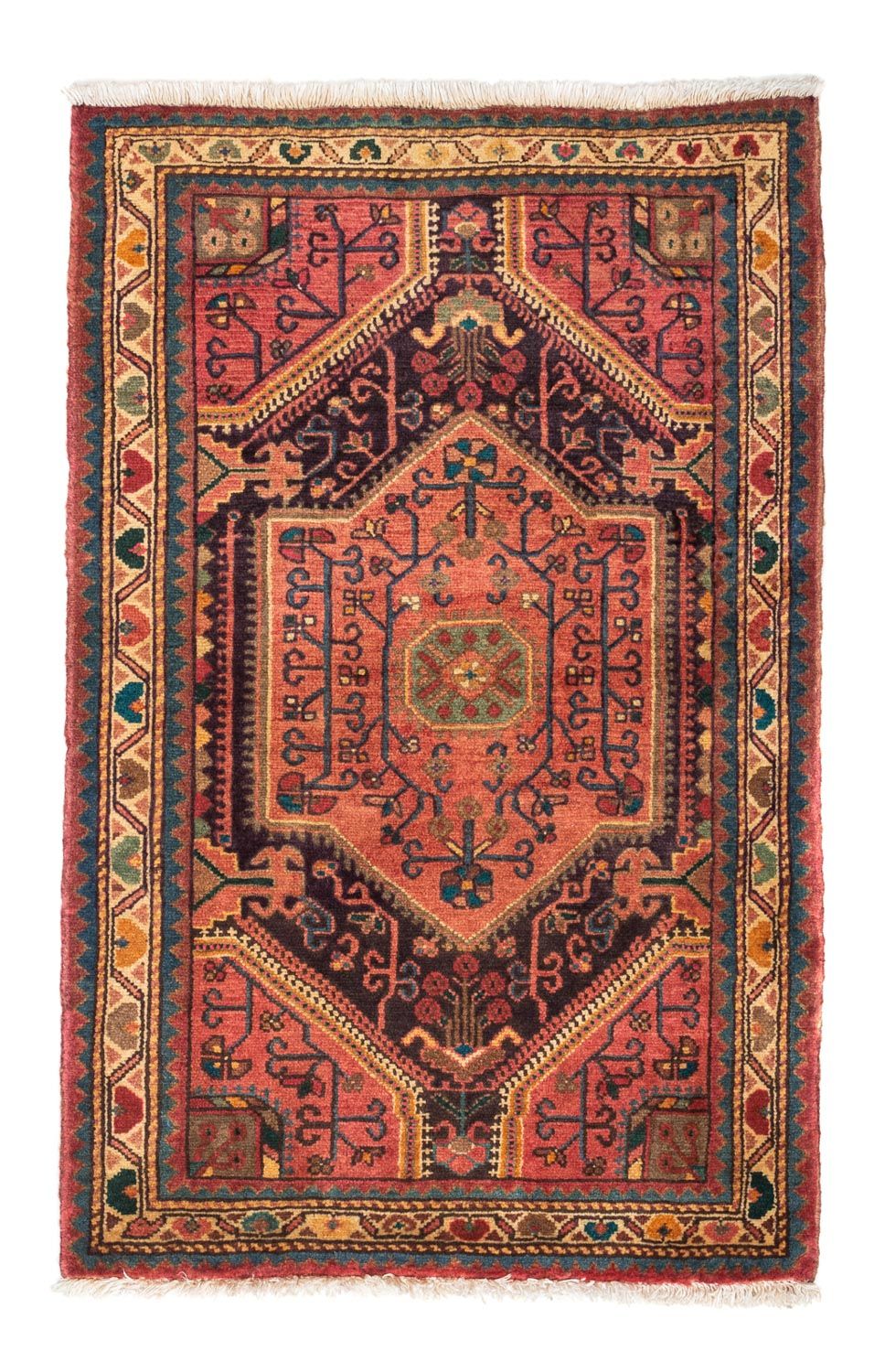 Perser Rug - Nomadic - 130 x 80 cm - light red